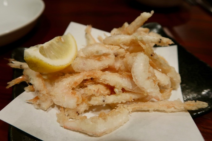 Tiny white prawns tempura style. This was so yummy!!